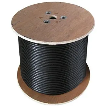 Anténní kabel Koaxiální kabel RG-213, 75 ohm, 10,2mm, 100m černý - DRÁT