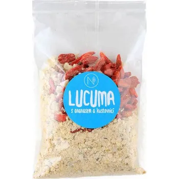 Natu Superkaše lucuma s goji a ananasem 70 g Sušené ovoce Natu Superkaše lucuma s goji a ananasem 70 g