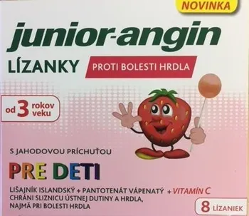 Přírodní produkt Bayer Junior-angin Lízanky pro děti 8 ks