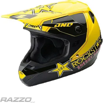 Helma na motorku Náhradní kšilt helmy ONE Industries ATOM Visor Rockstar 2014