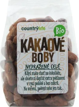 Country Life Kakaové boby nepražené celé Bio 100 g