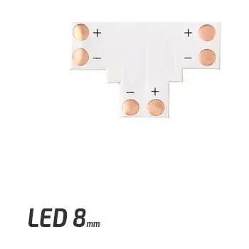 Prodlužovací kabel Berge Spojka T kus pro LED pásky o šířce 8mm