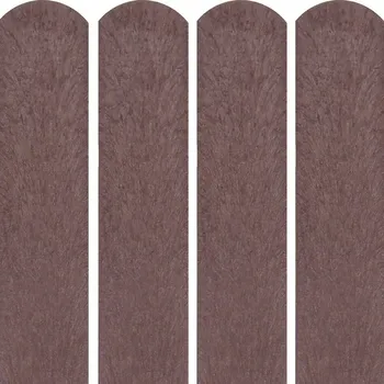 Plotovka TRAPLAST Plastová plotovka 1,5 m, hnědá s půlkulatou hlavou, R+