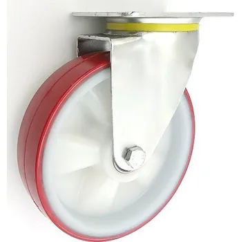 Pojezdové kolečko Plastové kolo 200 mm otočná vidlice s deskou