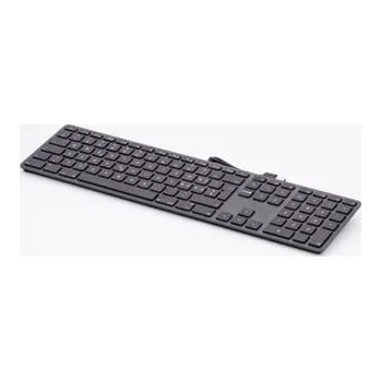 Klávesnice LMP USB Keyboard s numerickou klávesnicí pro Apple vesmírně šedá , drátová klávesnice - CZ český layout