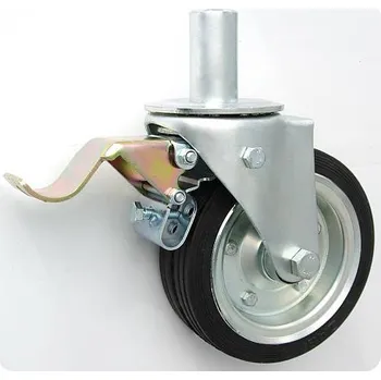 Pojezdové kolečko Pryžové kolo 160 mm otočná vidlice s čepem