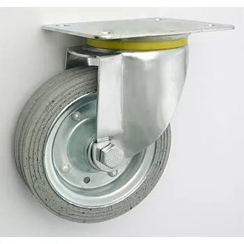 Pojezdové kolečko Pryžové kolo 140 mm otočná vidlice s deskou