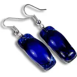 Skleněné náušnice tmavěmodré PARIS N0303