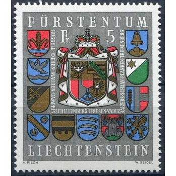 Poštovní známka (1973) MiNr. 590 ** - Lichtenštejnsko - Erb