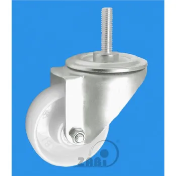 Pojezdové kolečko Plastové kolo 100 mm nerezová otočná vidlice ZABI