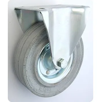 Pojezdové kolečko Pryžové kolo 180 mm pevná vidlice s deskou