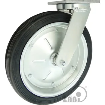 Pojezdové kolečko Pryžové kolo 400 mm otočná vidlice s deskou