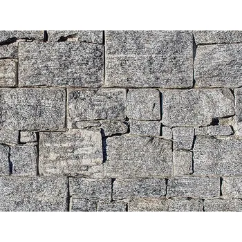 Obklad Přírodní kámen WALLSTONE G695 Granite Grey na síťce 55x15cm cena za balení