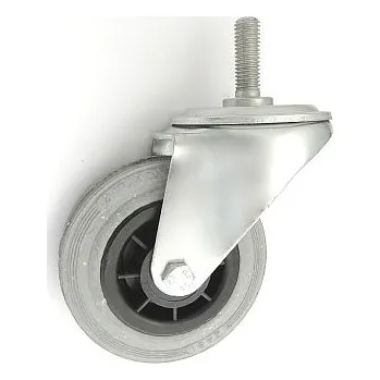 Pojezdové kolečko Pryžové kolo 100 mm otočná vidlice s čepem