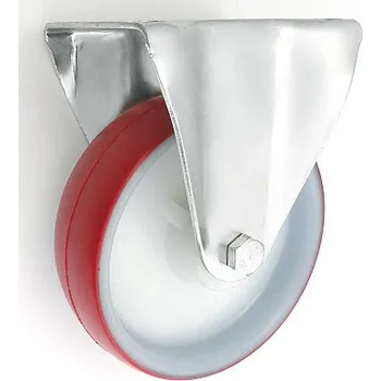 Pojezdové kolečko Plastové kolo 160 mm pevná vidlice s deskou