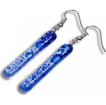 Skleněné náušnice tmavěmodré PARIS SLEV_N_038