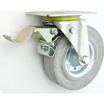 Pojezdové kolečko Pryžové kolo 180 mm otočná vidlice s deskou