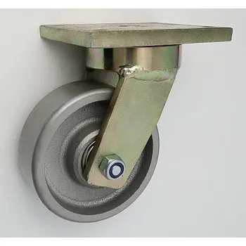 Pojezdové kolečko Litinové kolo 125 mm otočná vidlice s deskou