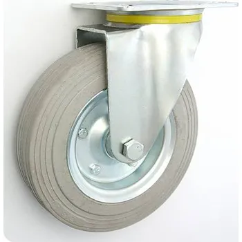 Pojezdové kolečko Pryžové kolo 200 mm otočná vidlice s deskou