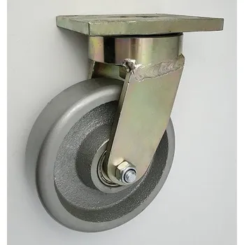 Pojezdové kolečko Litinové kolo 160 mm otočná vidlice s deskou