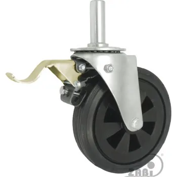 Pojezdové kolečko Pryžové kolo 200 mm otočná vidlice s čepem
