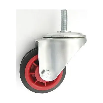 Pojezdové kolečko Pryžové kolo 80 mm otočná vidlice s čepem