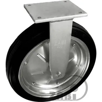 Pojezdové kolečko Pryžové kolo 400 mm pevná vidlice s deskou