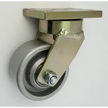 Pojezdové kolečko Litinové kolo 100 mm otočná vidlice s deskou