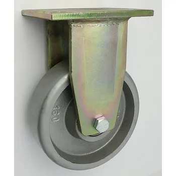 Příslušenství k zahradní technice Litinové kolo 160 mm pevná vidlice s deskou