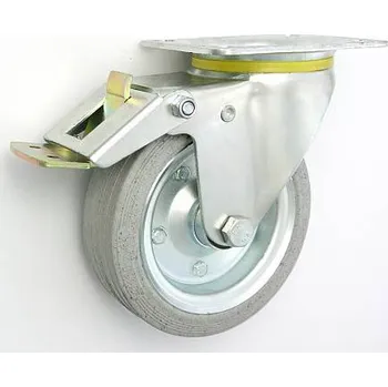 Příslušenství k zahradní technice Pryžové kolo 160 mm otočná vidlice s deskou