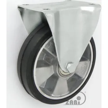 Pojezdové kolečko Pryžové kolo 180 mm pevná vidlice s deskou