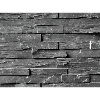 Obklad Přírodní kámen WALLSTONE N 3003 Black Slate Rustikal 55x15cm cena za balení