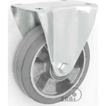 Pojezdové kolečko Pryžové kolo 160 mm pevná vidlice s deskou