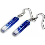 Skleněné náušnice tmavěmodré PARIS SLEV_N_041