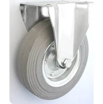 Pojezdové kolečko Pryžové kolo 200 mm pevná vidlice s deskou