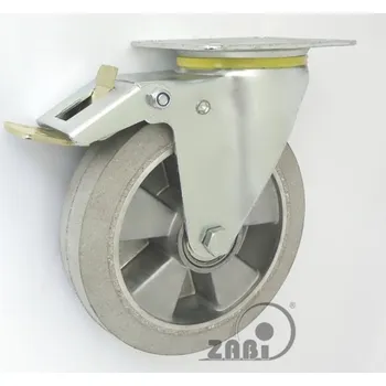 Pojezdové kolečko Pryžové kolo 160 mm otočná vidlice s deskou