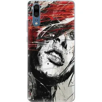 Pouzdro na mobilní telefon iSaprio Sketch Face pro Huawei P20