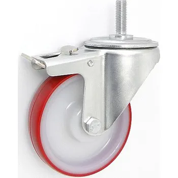 Pojezdové kolečko Plastové kolo 100 mm otočná vidlice s čepem