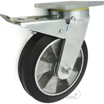 Pojezdové kolečko Pryžové kolo 160 mm otočná vidlice s deskou