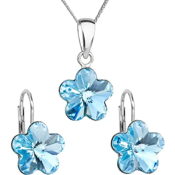 Souprava šperků Evolution Group 39143.3 modrá kytička