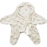 smetanová hebká zavinovačka hvězdička s puntíky