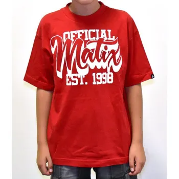 Chlapecké tričko matix Dětské triko sporty boys tee red