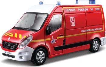 autíčko Bburago Renault Master 1:50 červené