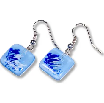 Náušnice Skleněné náušnice modré ANNA N1006