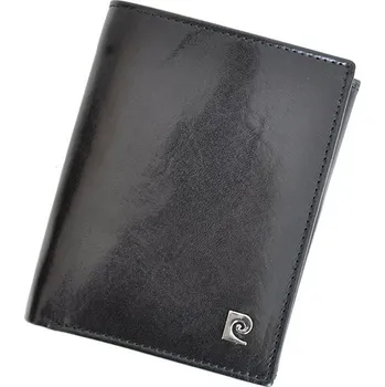 Módní doplněk Černá kožená peněženka Pierre Cardin 326 YS507.7