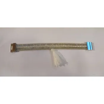 Náramek Bižuterie náramek bílý (Bílý, zdobený, elegantní náramek)