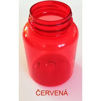 Dóza na potraviny ČR 200 ml dóza PET Color závit GL44 barva dózy: červená
