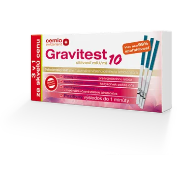 Diagnostický test Cemio Gravitest 3 ks