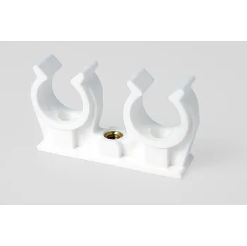 Vodovodní potrubí CU dvojpříchytka 2x20-22 ,Cpr plastová