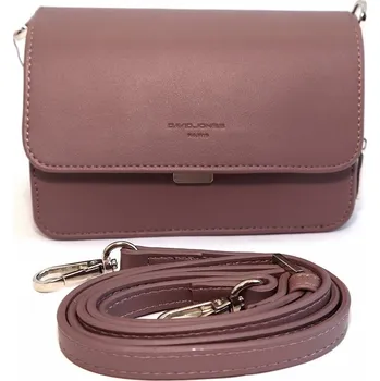 Kabelka Čtyřoddílová malá pevná růžovofialová crossbody kabelka David Jones 5805-2
